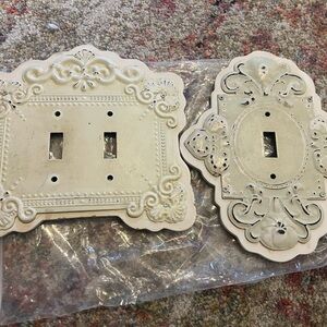 Decorative Cream Light Switch Covers